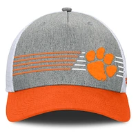 Casquette ajustable Fanatics pour hommes, gris chiné/orange, Clemson Tigers Profile Trucker