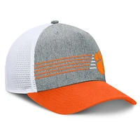 Casquette ajustable Fanatics pour hommes, gris chiné/orange, Clemson Tigers Profile Trucker