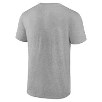 T-shirt Campus Fanatics Heather Grey Clemson Tigers pour hommes