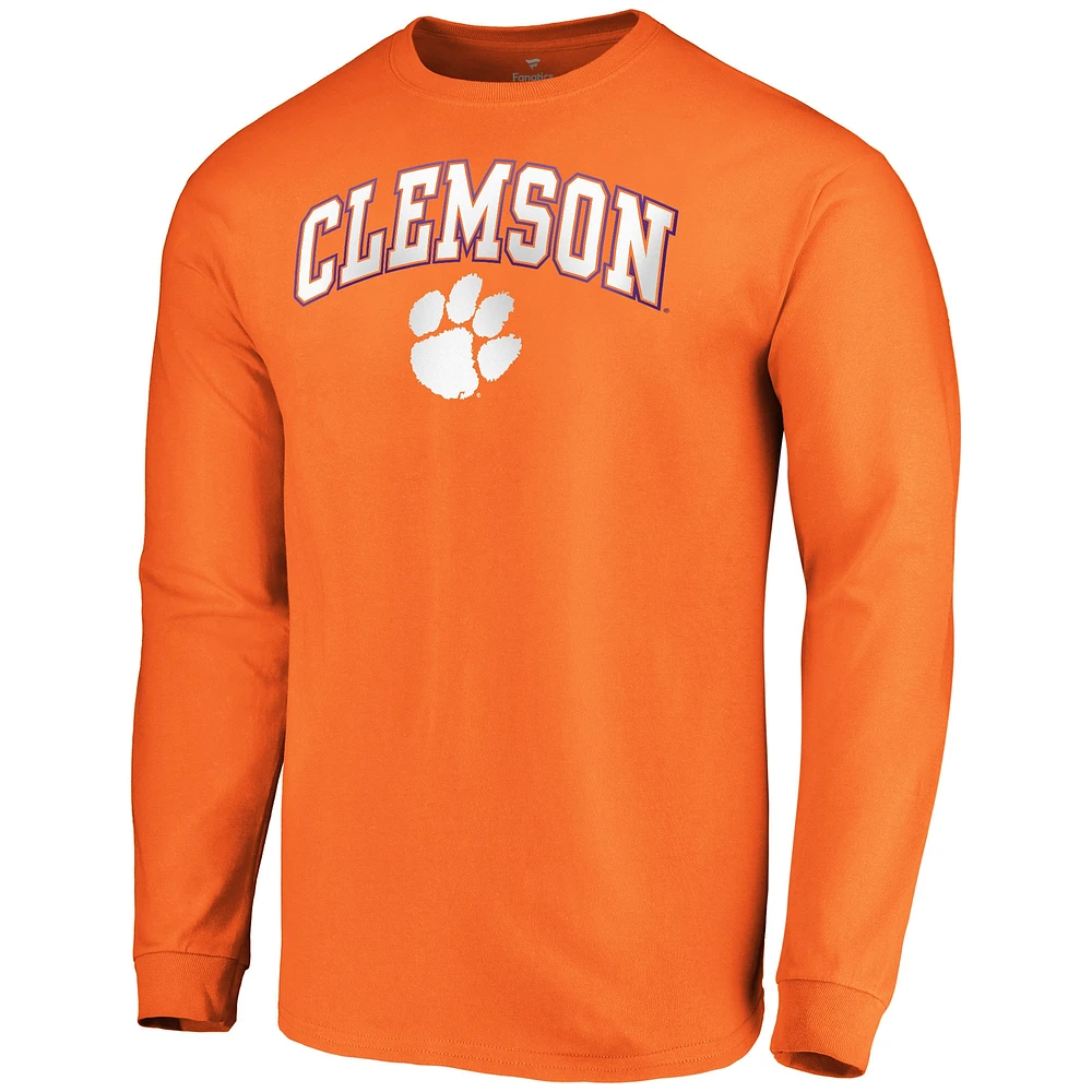 Men's Fanatics Orange Clemson Tigers Campus Long Sleeve T-Shirt