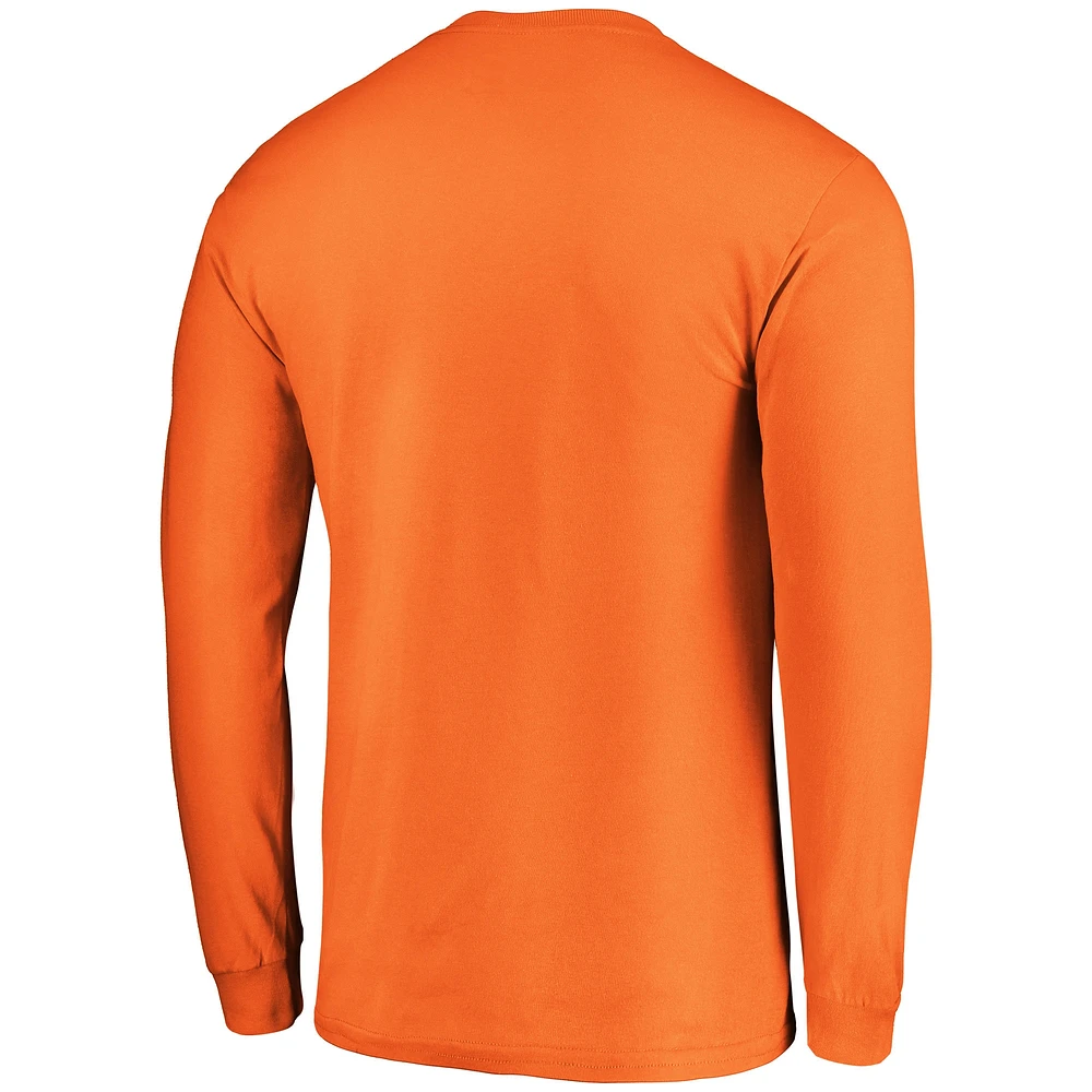 Men's Fanatics Orange Clemson Tigers Campus Long Sleeve T-Shirt