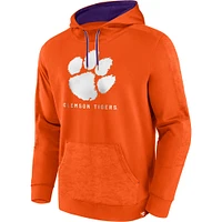 Sweat à capuche orange Fanatics Clemson Tigers Defender pour hommes