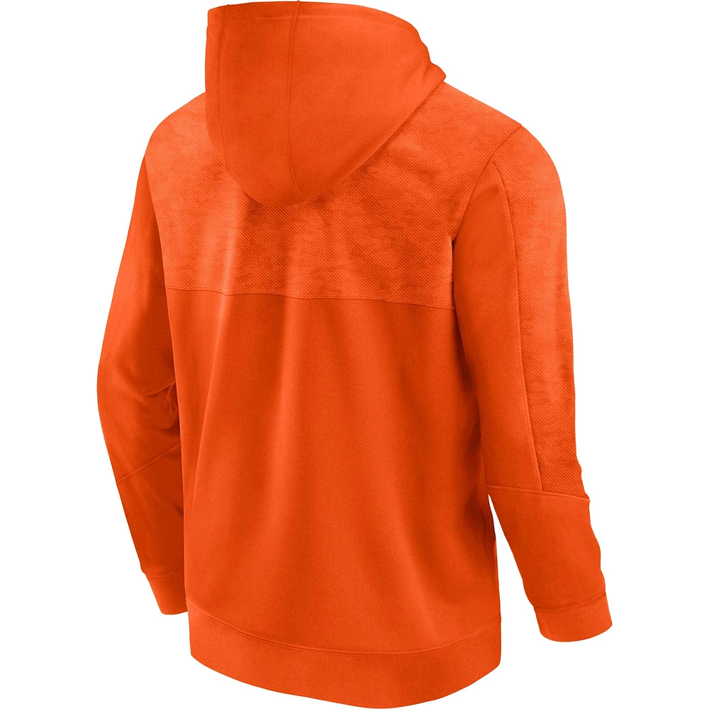 Sweat à capuche orange Fanatics Clemson Tigers Defender pour hommes