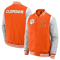 Veste à boutons-pression intégrale Elements Elite de Clemson Tigers Fanatics pour homme