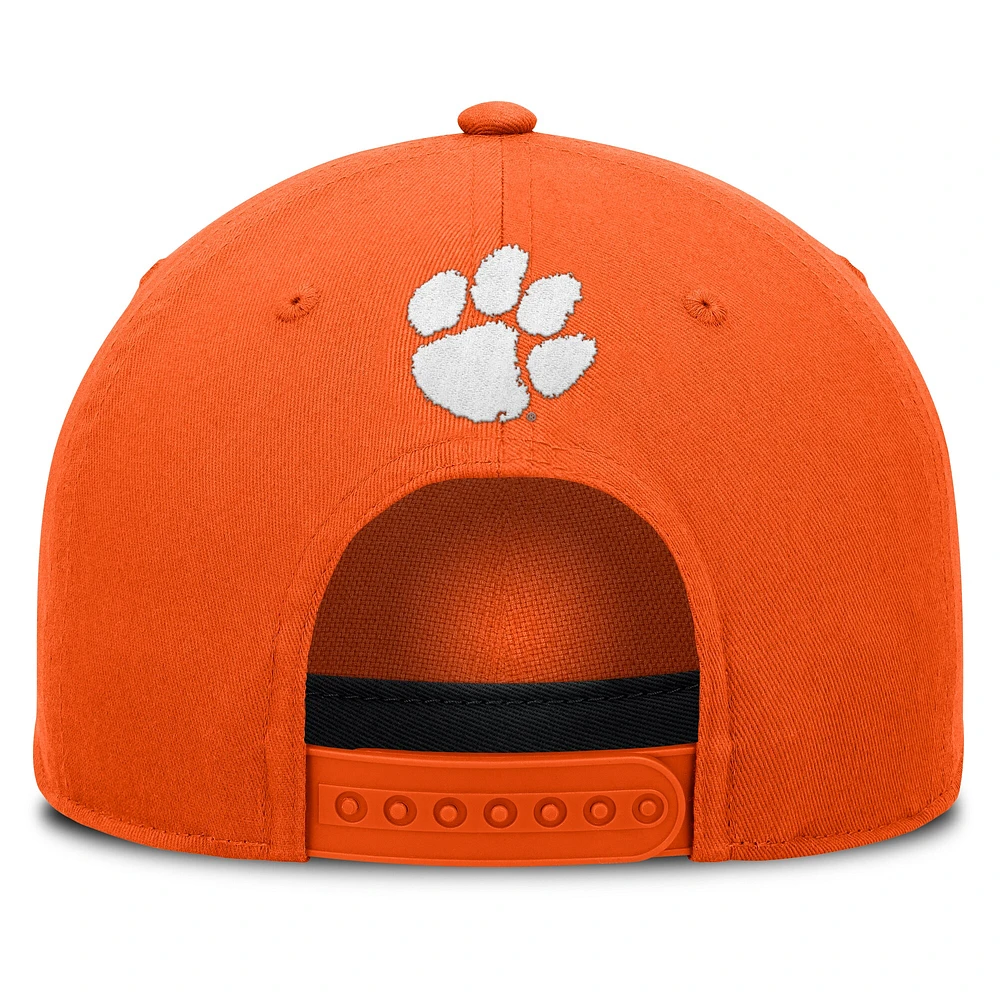 Men's Fanatics Orange Clemson Tigers Foul Ball Rope Adjustable Hat