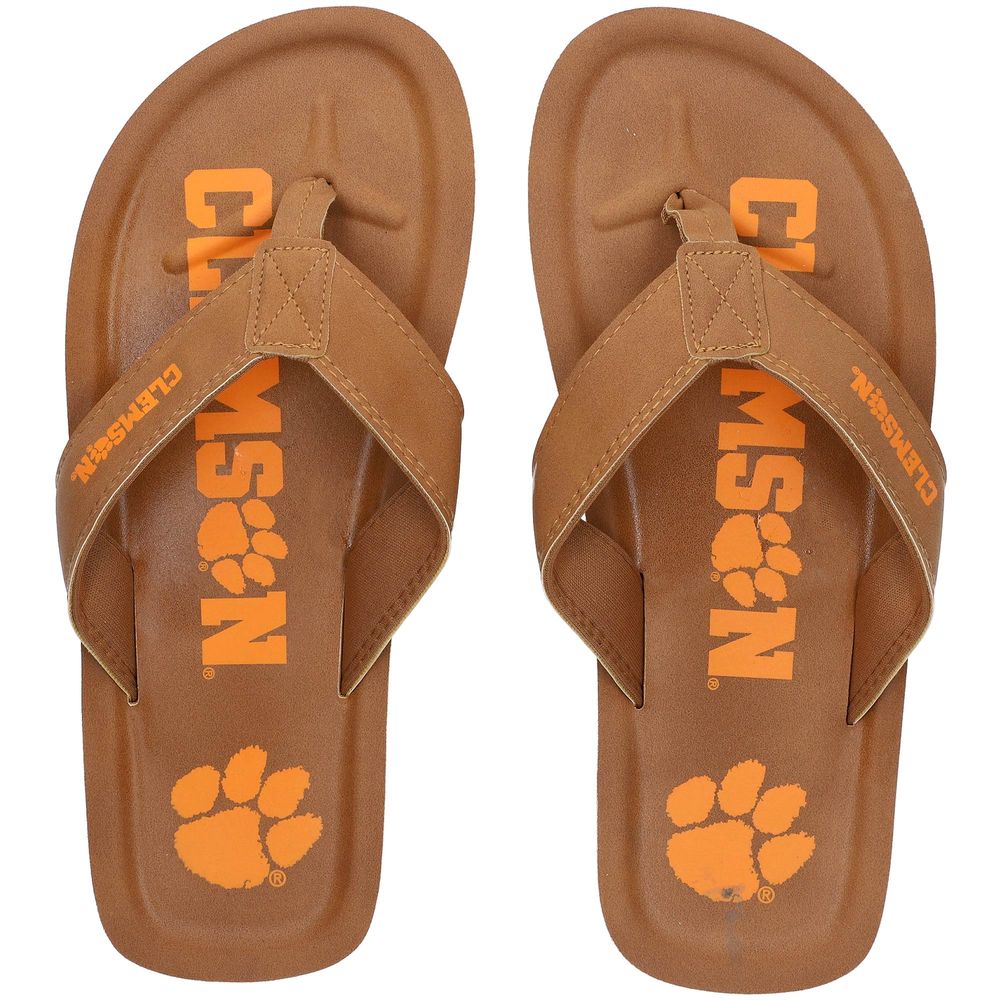 Men's FOCO Clemson Tigers Color Pop Flip Flop Sandals