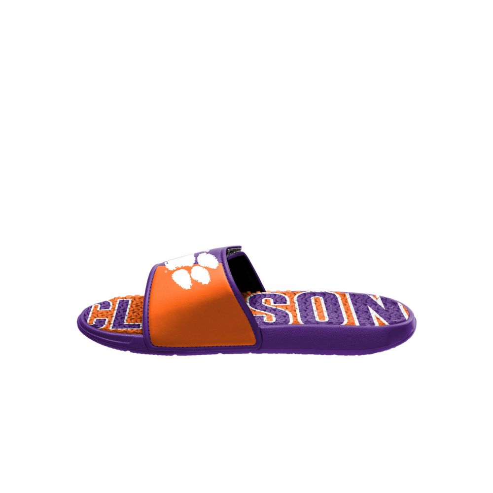 Men's FOCO Clemson Tigers Logo Gel Slide Sandals