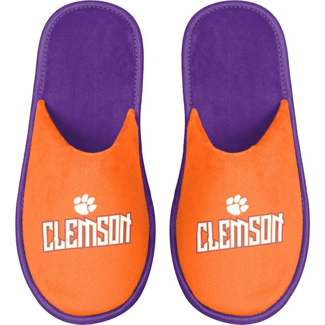 Chaussons à glissière FOCO Clemson Tigers pour hommes