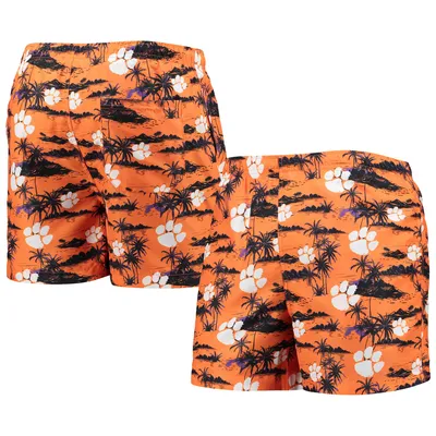 Clemson Tigers FOCO Island Palm Swim Trunks - Orange