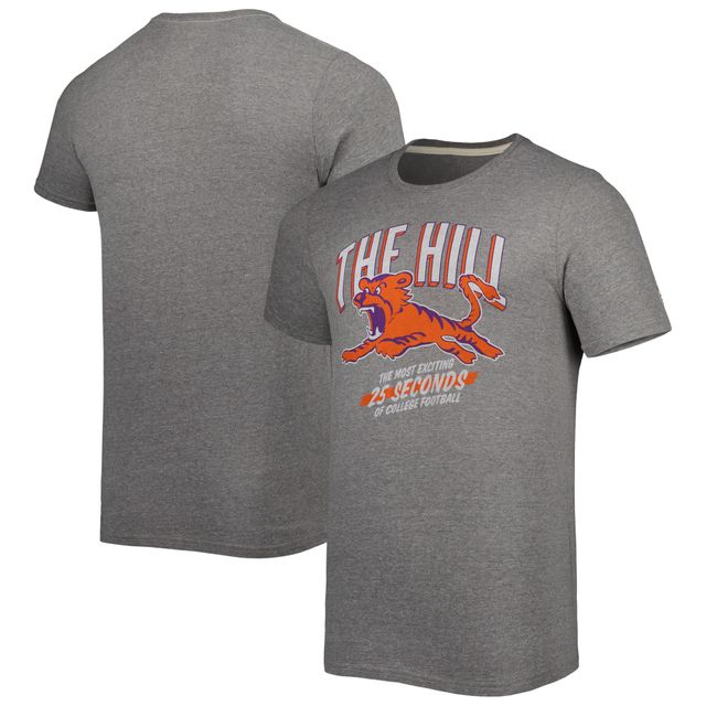 T-shirt Homme Homefield Heather Grey Clemson Tigers Vintage Running Down the Hill