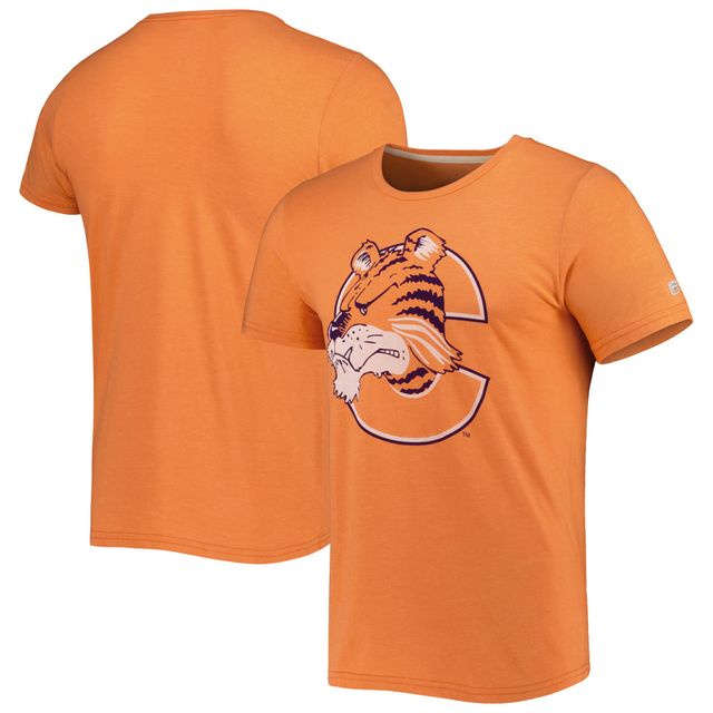 T-shirt pour homme Homefield orange chiné avec logo de l'équipe Clemson Tigers Vintage