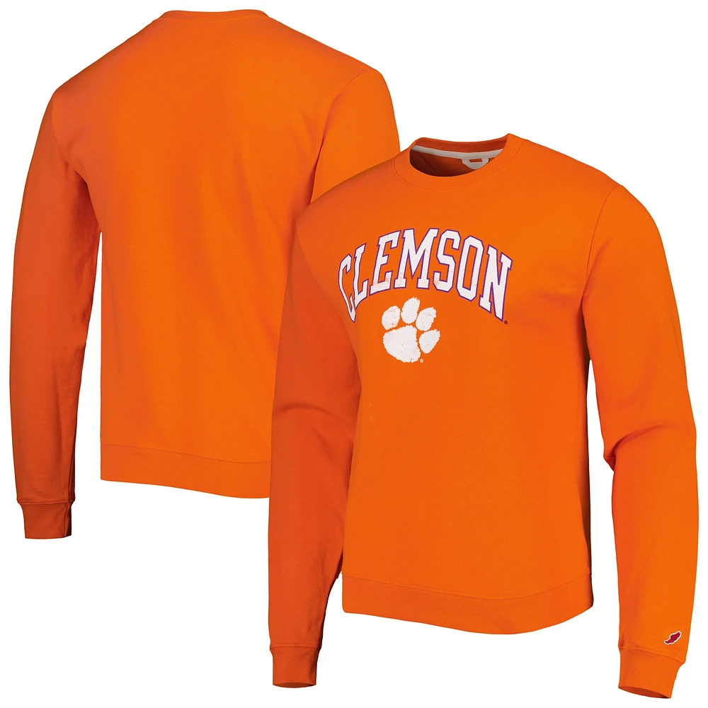 League Collegiate Wear pour hommes Orange Clemson Tigers 1965 Arch Essential Sweatshirt épais