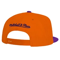 Men's Mitchell & Ness Orange/Purple Clemson Tigers 2-Tone 2.0 Snapback Hat