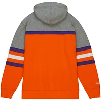 Sweat à capuche orange Mitchell & Ness Clemson Tigers Head Coach pour hommes