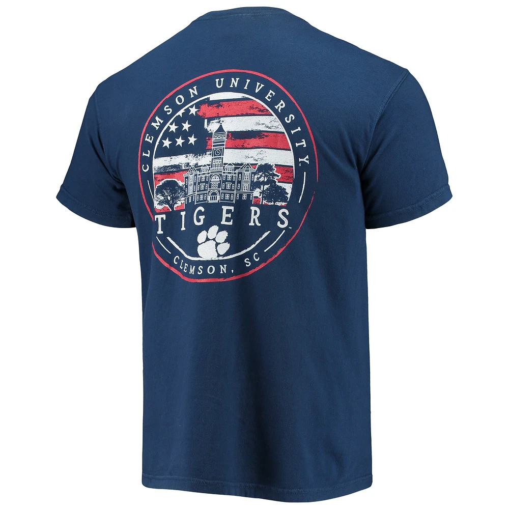 Men's Navy Clemson Tigers Campus Americana T-Shirt