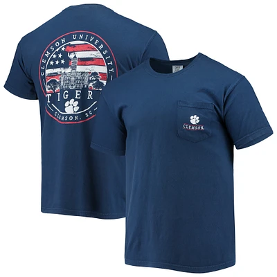Men's Navy Clemson Tigers Campus Americana T-Shirt