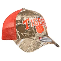 Men's New Era Camo/Orange Clemson Tigers 9FORTY A-Frame Adjustable Hat