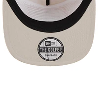 Casquette Snapback de golfeur en velours côtelé crème Clemson Tigers New Era pour hommes