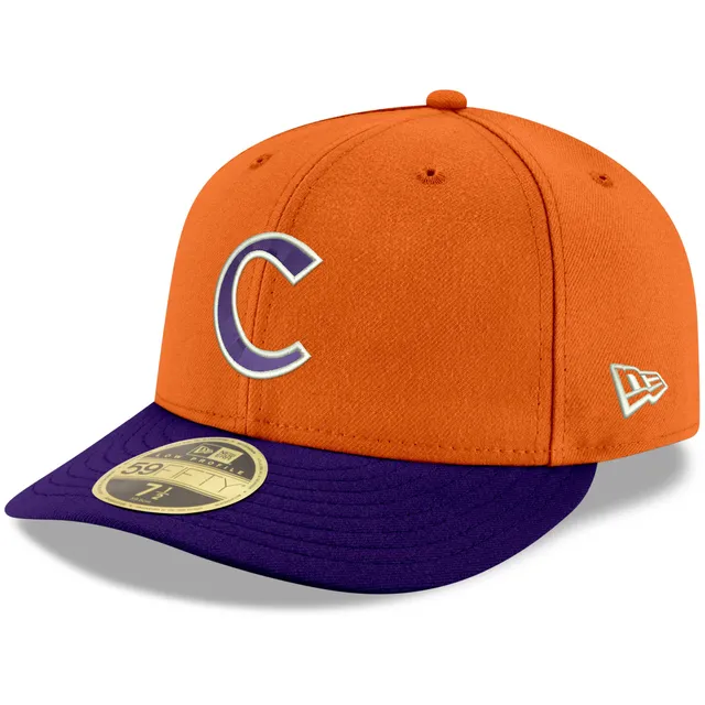 Men's New Era Heather Gray/Orange Clemson Tigers Patch 59FIFTY Fitted Hat