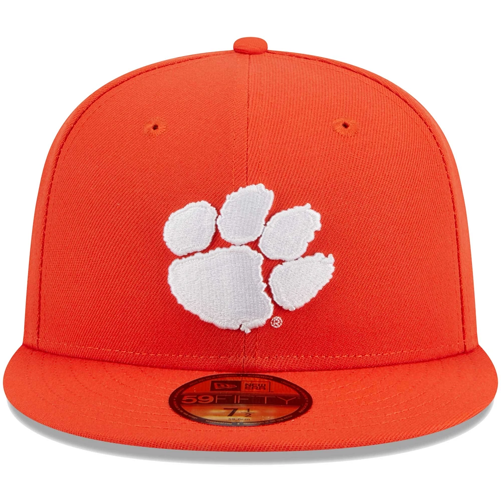 Men's New Era Orange Clemson Tigers 59FIFTY Fitted Hat