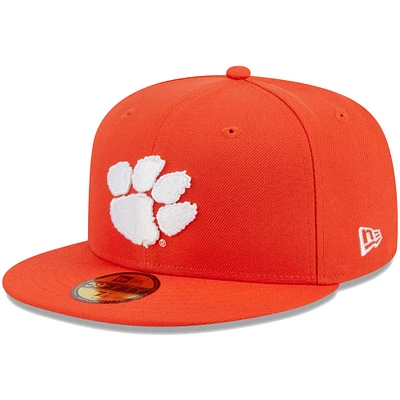 Men's New Era Orange Clemson Tigers 59FIFTY Fitted Hat