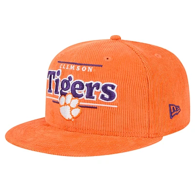 Casquette Snapback 9FIFTY Display Orange Clemson Tigers de New Era pour homme