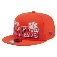 Casquette Snapback 9FIFTY Game Day des Clemson Tigers orange New Era pour hommes