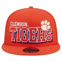 Casquette Snapback 9FIFTY Game Day des Clemson Tigers orange New Era pour hommes