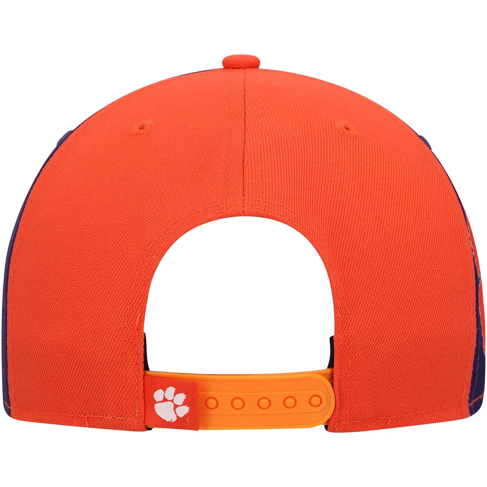 Casquette Snapback Outright 9FIFTY Clemson Tigers New Era orange pour homme