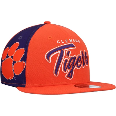 Casquette Snapback Outright 9FIFTY Clemson Tigers New Era orange pour homme