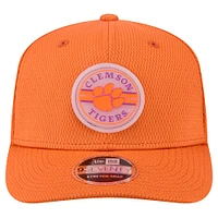 Casquette ajustable extensible à boutons-pression New Era Orange Clemson Tigers Patched 9SEVENTY pour homme