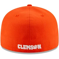 Casquette ajustée 59FIFTY basique avec logo de l'équipe principale des Clemson Tigers New Era pour hommes, orange