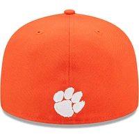 Men's New Era Orange Clemson Tigers Script Original 59FIFTY Fitted Hat