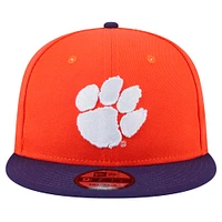 Men's New Era Orange Clemson Tigers Two-Tone 9FIFTY Snapback Hat