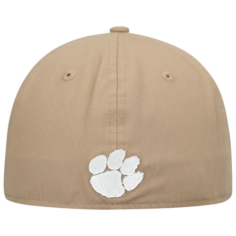 Men's New Era Tan Clemson Tigers Camel & Rifle 59FIFTY Fitted Hat