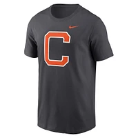 T-shirt avec logo alternatif Nike Anthracite Clemson Tigers Primetime pour homme