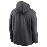 Men's Nike Anthracite Clemson Tigers Primetime Club Fleece Pullover Hoodie