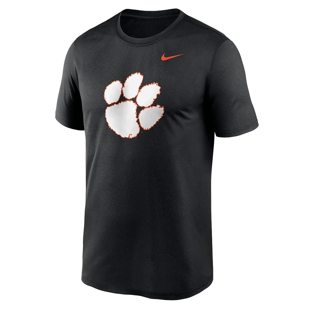 T-shirt Nike noir pour homme avec logo Legend Performance des Clemson Tigers
