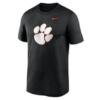 T-shirt Nike noir pour homme avec logo Clemson Tigers Color Pop Legend