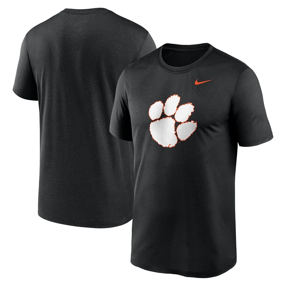 T-shirt Nike noir pour homme avec logo Clemson Tigers Color Pop Legend