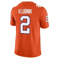 Maillot de football Nike Cade Klubnik Orange Clemson Tigers NIL pour homme