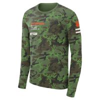 Men's Nike Camo Clemson Tigers Military Long Sleeve T-Shirt