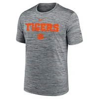 Men's Nike Charcoal Clemson Tigers 2025 Sideline Velocity Performance T-Shirt
