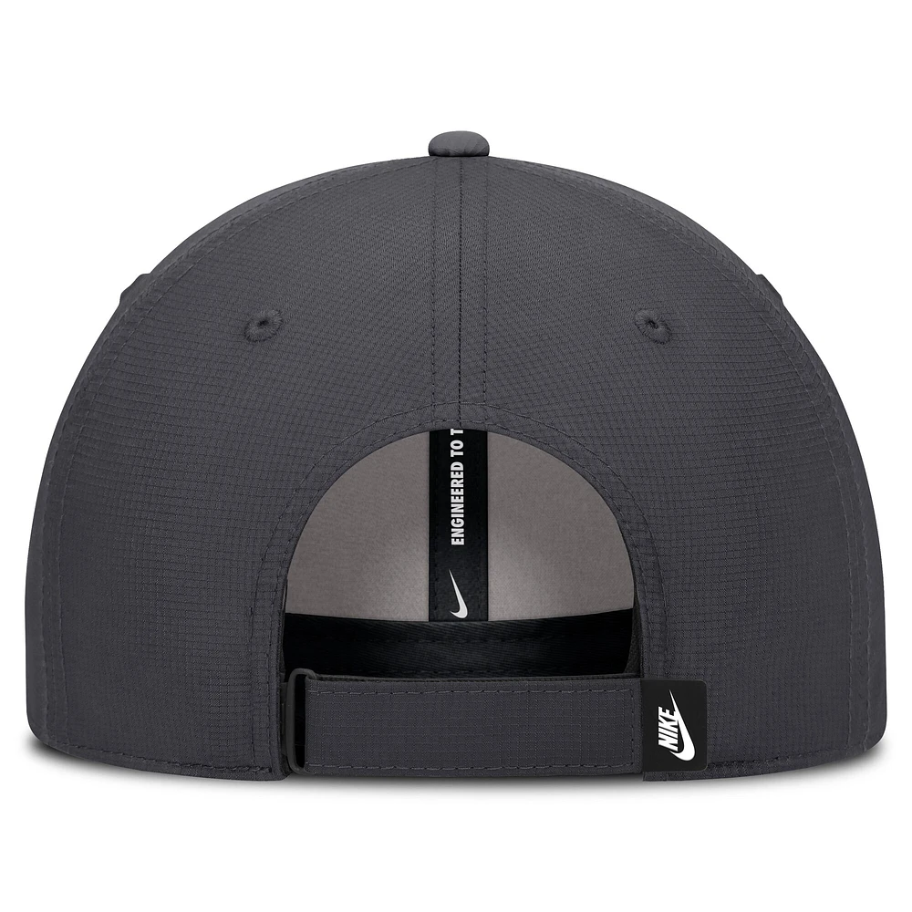 Men's Nike Charcoal Clemson Tigers Core Rise Vault Performance Adjustable Hat