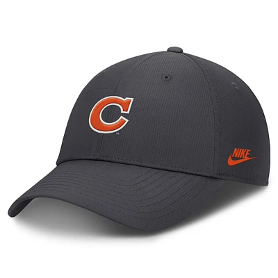 Men's Nike Charcoal Clemson Tigers Core Rise Vault Performance Adjustable Hat
