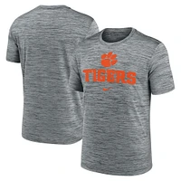 Men's Nike Heather Gray Clemson Tigers Primetime Velocity T-Shirt