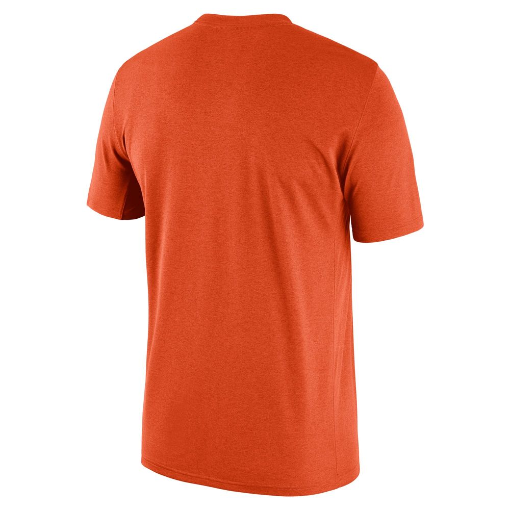 Men's Nike Heathered Orange Clemson Tigers Team Football Legend Performance T-Shirt