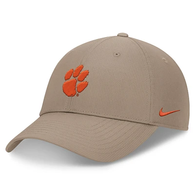 Casquette ajustable Nike Khaki Clemson Tigers 2024 On-Field Performance pour homme