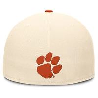 Men's Nike Natural Clemson Tigers Primetime True Performance Fitted Hat