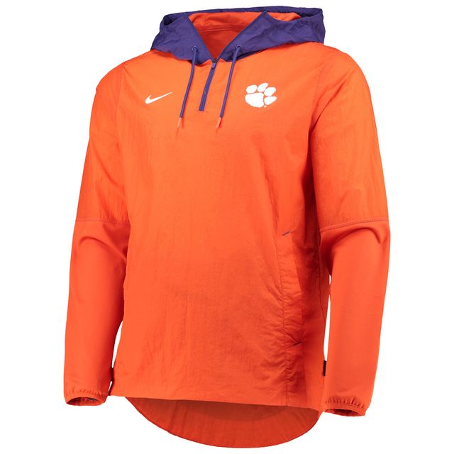 Veste Nike orange/violet Clemson Tigers Player Quarter-Zip pour homme